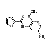 structure of CAS# 402599-21-7, N-(5-Amino-2-Methoxyphenyl)-2-Furamide;N-(5-amino-2-methoxyphenyl)furan-2-carboxamide;MFCD02031883