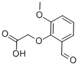 结构式 CAS# 40359-30-6, 2-(2-甲酰基-6-甲氧基苯氧基)乙酸