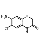 structure of CAS# 40401-45-4, 7-Amino-6-Chloro-2H-1,4-Benzoxazin-3(4H)-One;7-amino-6-chloro-2H,4H-benzo[e]1,4-oxazaperhydroin-3-one;7-amino-6-chloro-2H-benzo[b][1,4]oxazin-3(4H)-one;7-Amino-6-chloro-4H-benzo[1,4]oxazin-3-one