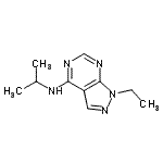CAS 登录号：404363-83-3， 1-乙基-N-异丙基-1H-吡唑并[3,4-d]嘧啶-4-胺