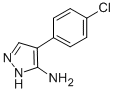 structure of CAS# 40545-65-1, 4-(4-Chloro-Phenyl)-2H-Pyrazol-3-Ylamine;[4-(4-Chlorophenyl)-2H-Pyrazol-3-Yl]Amine;Mls000719159;Smr000291427