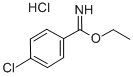 structure of CAS# 40546-41-6, 4-Chloro-Benzenecarboximidicacid Ethyl Ester Hydrochloride (1:1);4-Chloro-Benzenecarboximidic Acid Ethyl Ether Hydrochloride;4-Chlorobenzimidoyl Ethyl Ether Hydrochloride;Ethyl P-Chlorobenzimidate Hydrochloride