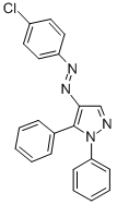 CAS#: 40640-31-1， 4-((4-Chlorophenyl)Azo)-1,5-Diphenyl-1H-Pyrazole