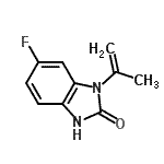 CAS 登录号：406945-11-7， 6-氟-1-异丙烯基-1,3-二氢-2H-苯并咪唑-2-酮