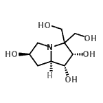 CAS 登录号：407617-59-8， (1R,2S,6R,7aR)-3,3-二(羟基甲基)六氢-1H-吡咯里嗪-1,2,6-三醇