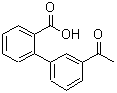 结构式 CAS# 408367-33-9, 3'-乙酰基-2-联苯基羧酸