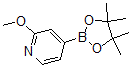 结构式 CAS# 408502-23-8, 2-甲氧基吡啶-4-硼酸频哪醇酯