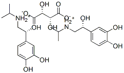 CAS 登录号：40915-50-2， 二[(R)-(异丙基)(beta,3,4-三羟基苯乙基)铵][R-(R*,R*)]-酒石酸盐