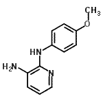 结构式 CAS# 41010-68-8, N<sup>2</sup>-(4-甲氧基苯基)-2,3-吡啶二胺