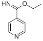 structure of CAS# 41050-96-8, Isonicotinimidic Acid Ethyl Ester;4-Pyridinecarboximidic Acid, Ethyl Ester;ISONICOTINIMIDIC ACID ETHYL ESTER