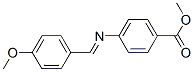 CAS#: 4112-08-7， Methyl 4-[[(4-Methoxyphenyl)Methylene-]Amino]Benzoate