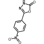 结构式 CAS# 41125-77-3, 5-(4-硝基苯基)-1,3,4-恶二唑-2(3H)-酮