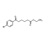 结构式 CAS# 412022-61-8, 乙基6-(4-溴苯基)-6-氧代己酸酯