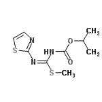 CAS 登录号：41227-82-1， 异丙基[(Z)-(甲硫基)(1,3-噻唑-2-基氨基)亚甲基]氨基甲酸酯