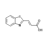 CAS 登录号：4123-18-6， (2E)-3-(1,3-苯并噻唑-2-基)丙烯酸