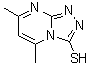 structure of CAS# 41266-80-2, 5,7-Dimethyl-[1,2,4]Triazolo[4,3-a]Pyrimidine-3-Thiol;Smr000009103;Eu-0066656;Ag-690/37012080