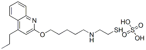 CAS 登录号：41287-42-7， 2-[5-(4-丙基-2-喹啉基氧基)戊基]氨基乙硫醇硫酸酯