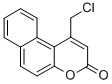structure of CAS# 41295-62-9, 1-Chloromethyl-Benzo[F]Chromen-3-One;1-(Chloromethyl)-3-Benzo[F]Chromenone;Idi1_007647;Zinc00535895