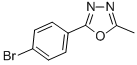 structure of CAS# 41421-03-8, 2-(4-Bromophenyl)-5-Methyl-1,3,4-Oxadiazole;2-(4-Bromophenyl)-5-Methyl-1,3,4-Oxadiazole(SALTDATA: FREE);2-(4-BROMOPHENYL)-5-METHYL-1,3,4-OXADIAZOLE