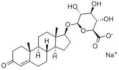 CAS#: 4145-59-9， 17beta-Hydroxy-4-Androsten-3-One 17-D-Glucuronide Sodium Salt