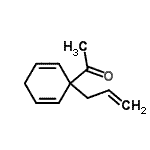 CAS 登录号：41477-86-5， 1-(1-烯丙基-2,5-环己二烯-1-基)乙酮