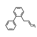 structure of CAS# 41658-35-9, 2-Allylbiphenyl;3-(2-Biphenyl)-1-propene;MFCD07782389