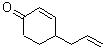 structure of CAS# 4166-61-4, 4-Allyl-2-Cyclohexen-1-One;4-(2-Propenyl)-2-cyclohexen-1-one;MFCD03844712