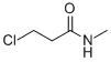 structure of CAS# 41789-28-0, 3-Chloro-N-Methylpropanamide;3-Chloro-N-Methyl-Propanamide;3-Chloro-N-Methyl-Propionamide;Bbv-025680