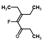 CAS 登录号：41848-05-9， 5-乙基-4-氟-4-庚烯-3-酮