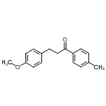structure of CAS# 41865-44-5, 3-(4-Methoxyphenyl)-1-(4-Methylphenyl)-1-Propanone;3-(4-Methoxyphenyl)-4'-methylpropiophenone