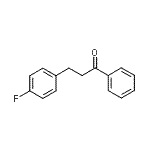 structure of CAS# 41865-46-7, 3-(4-Fluorophenyl)-1-Phenyl-1-Propanone;3-(4-fluorophenyl)propiophenone