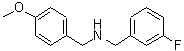 结构式 CAS# 418792-57-1, 1-(3-氟苯基)-N-(4-甲氧基苄基)甲胺