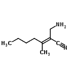 CAS 登录号：42009-34-7， (2E)-2-(氨基甲基)-3-甲基-2-庚烯腈