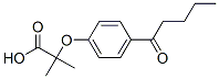 CAS#: 42019-02-3， 2-Methyl-2-[4-(1-Oxopentyl)Phenoxy]Propanoic Acid