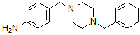 structure of CAS# 422517-70-2, 4-[[4-(Phenylmethyl)-1-Piperazinyl]Methyl]-Benzenamine;4-(4-BENYLPIPERAZIN-1-YLMETHYL)PHENYLAMINE 95%;4-(4-Benylpiperazin-1-Ylmethyl)Phenylamine95%;4-(4-BENZYLPIPERAZINE-1YLMETHYL) PHENYLAMINE