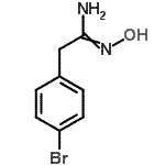 structure of CAS# 422560-40-5, 2-(4-Bromophenyl)-N'-Hydroxyethanimidamide;2-(4-Bromophenyl)acetamidoxime;2-(4-Bromo-phenyl)-N-hydroxy-acetamidine;BENZENEETHANIMIDAMIDE,4-BROMO-N-HYDROXY-