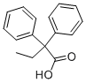 structure of CAS# 4226-57-7, 2,2-Diphenylbutyric Acid;2,2-Di(Phenyl)Butyric Acid;Nsc62706