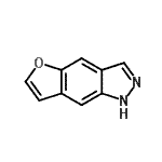 CAS 登录号：42304-68-7， 1H-呋喃并[2,3-f]吲唑