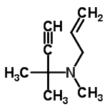 CAS 登录号：423162-79-2， N-烯丙基-N,2-二甲基-3-丁炔-2-胺