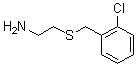 structure of CAS# 42416-23-9, 2-[[(2-Chlorophenyl)Methyl]Thio]-Ethanamine;2-[(2-Chlorophenyl)Methylthio]Ethanamine;2-[(2-Chlorobenzyl)Thio]Ethylamine;Ncgc00013412