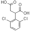 structure of CAS# 42474-07-7, 2-(2,6-Dichlorophenyl)Succinic Acid;2-(2,6-Dichlorophenyl)succinicacid