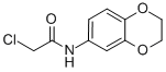 结构式 CAS# 42477-07-6, 2-氯-N-(2,3-二氢-苯并[1,4]二恶英-6-基)-乙酰胺