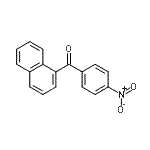 结构式 CAS# 42495-51-2, 1-萘基(4-硝基苯基)甲酮