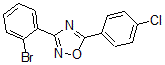 结构式 CAS# 425373-64-4, 3-(2-溴苯基)-5-(4-氯苯基)-1,2,4-恶二唑