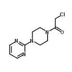 结构式 CAS# 425634-97-5, 2-氯-1-[4-(2-嘧啶基)-1-哌嗪基]乙酮