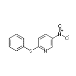 结构式 CAS# 4262-10-6, 5-硝基-2-(苯基硫基)吡啶