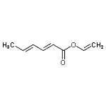 structure of CAS# 42739-26-4, Vinyl (2E,4E)-2,4-Hexadienoate;SORBICACIDVINYLESTER;Vinyl (2E,4E)-2,4-hexadienoate #