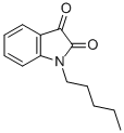 structure of CAS# 4290-90-8, 1-Pentylindole-2,3-Dione;1-Pentylindoline-2,3-Dione;1-Amylisatin;Zinc01793680