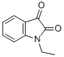 structure of CAS# 4290-94-2, 1-Ethyl-1H-Indole-2,3-Dione;1-Ethylindoline-2,3-Dione;1-Ethylisatin;Nsc243530