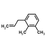 structure of CAS# 42918-22-9, 1-Allyl-2,3-Dimethyl-Benzene;3-(2,3-Dimethylphenyl)-1-propene